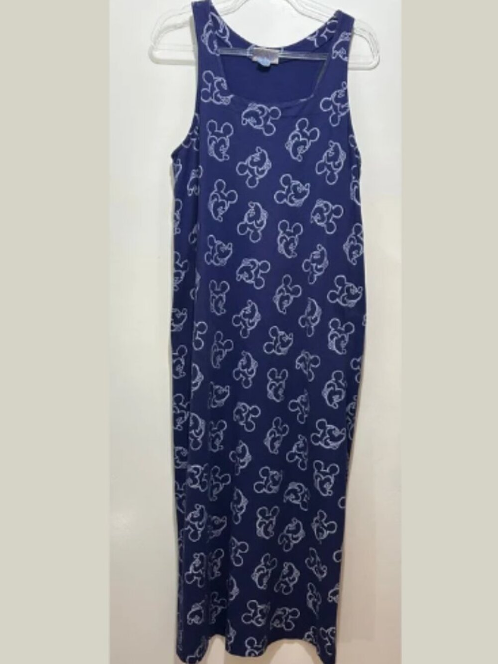 Vintage Fresh Produce X Disney Blue Mickey Print Shift Midi Dress